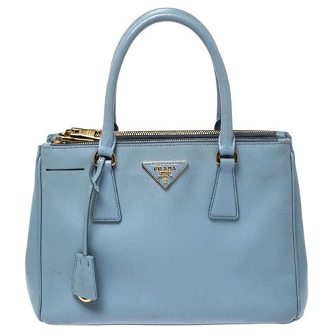 prada tote lux open saffiano leather large light blue|prada saffiano shoulder bag.